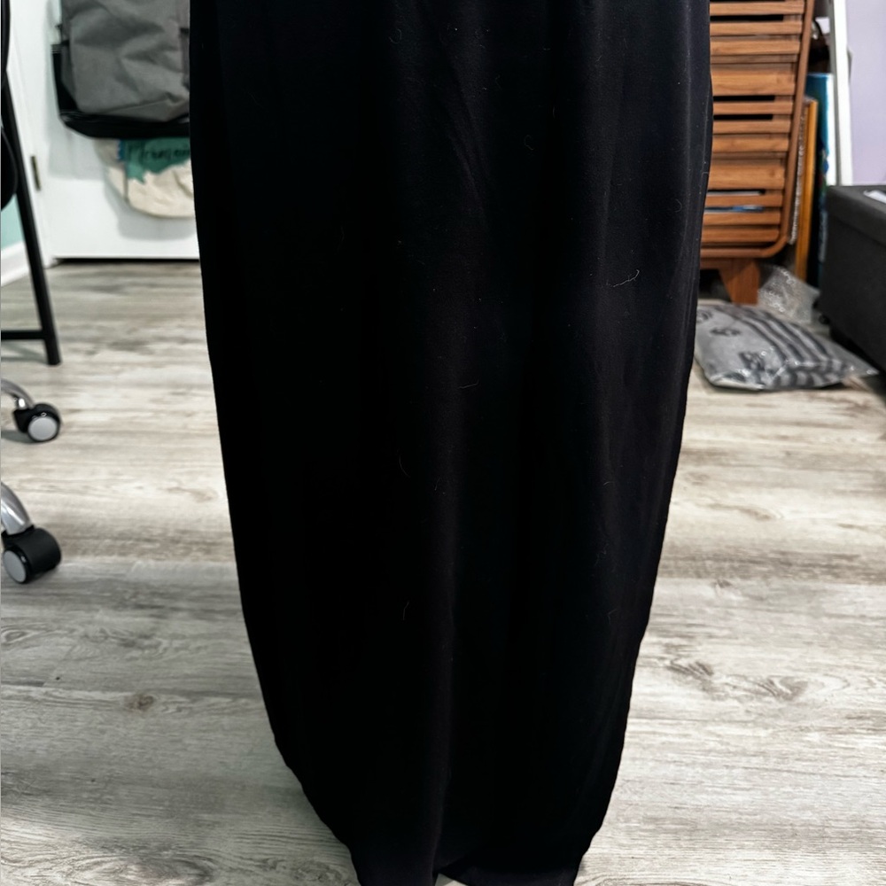 Black Women's Skirt - Faux Wrap Style